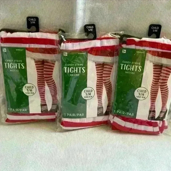 Other - Kid’s Holiday Tights, 3 for $10, NIP, Size Small/Medium